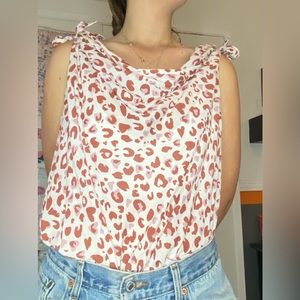 Free People Leopard Print Bodysuit